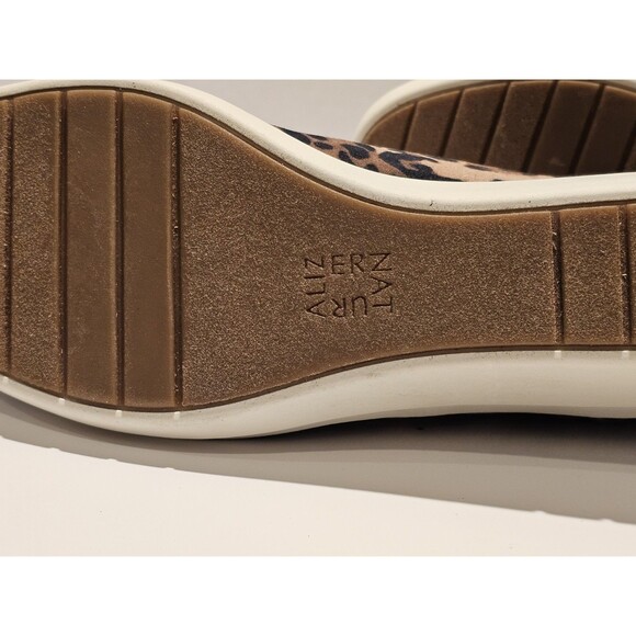 Naturalizer Women's Shoes Leopard Print Wedge Sandals Size 8M Memory Foam EUC - Picture 9 of 10